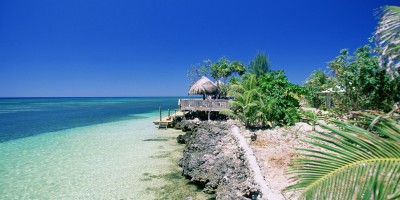 Caribbean, Honduras, Roatan Island, West End Beach, View of a beach